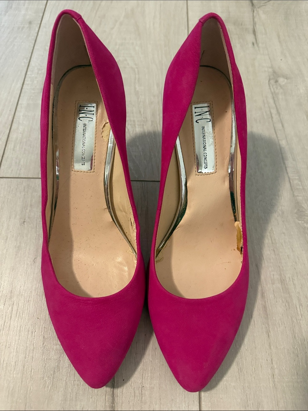 INC International Concepts Hot Pink Pointed-Toe Pumps